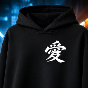 Hoodie met geborduurd logo